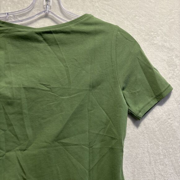 Everlane Women's Scoop Neck T Shirt Short Sleeve Stretch Jade Green Size XXS NWT - Picture 8 of 12